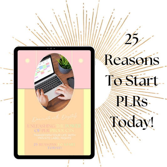 25 Reasons To Start PLR Products Today