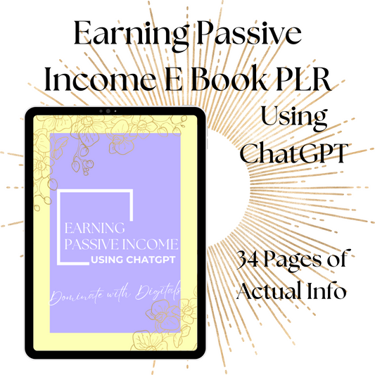 Earning Passive Income with ChatGPT PLR Bundle