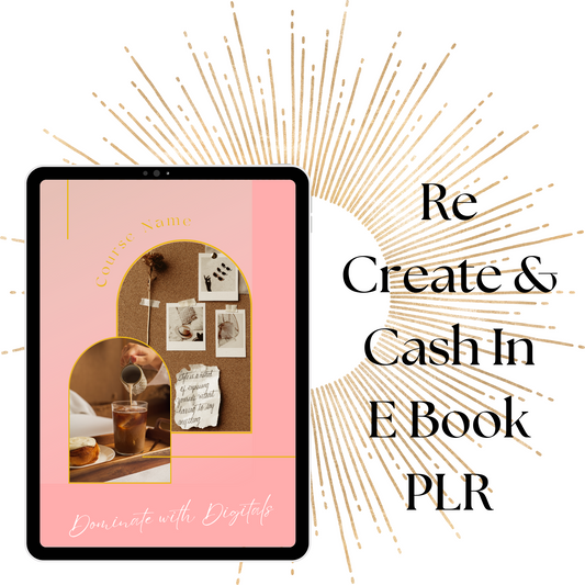 ReCreate & Cash-in E-Book PLR
